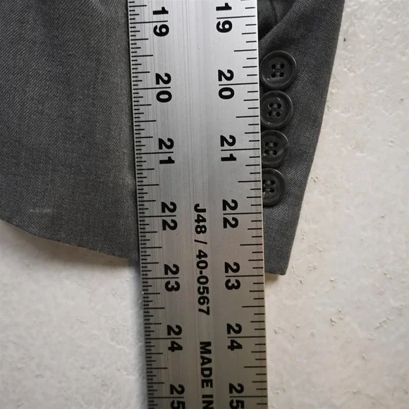 Joseph Abboud 52L Gray Mens Blazer Suit Jacket Sport Coat - Picture 9 of 12